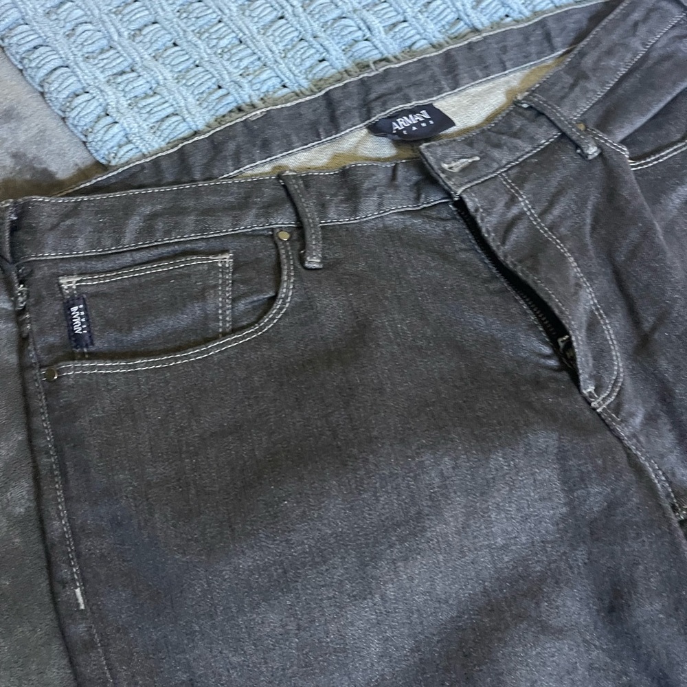 Armani Jeans Men's Charcoal Slim Jeans